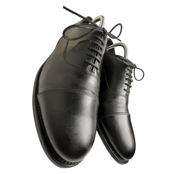 Thursday Boot Co The Executive Men Sz 10 Black Leather Cap Toe Oxford Dress Shoe - Picture 2 of 16